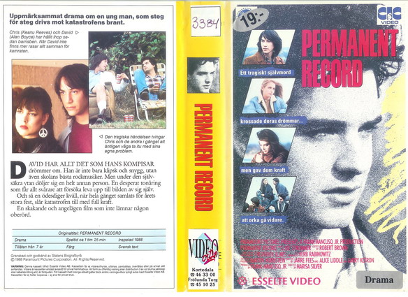 21147 PERMANENT RECORD  (VHS)